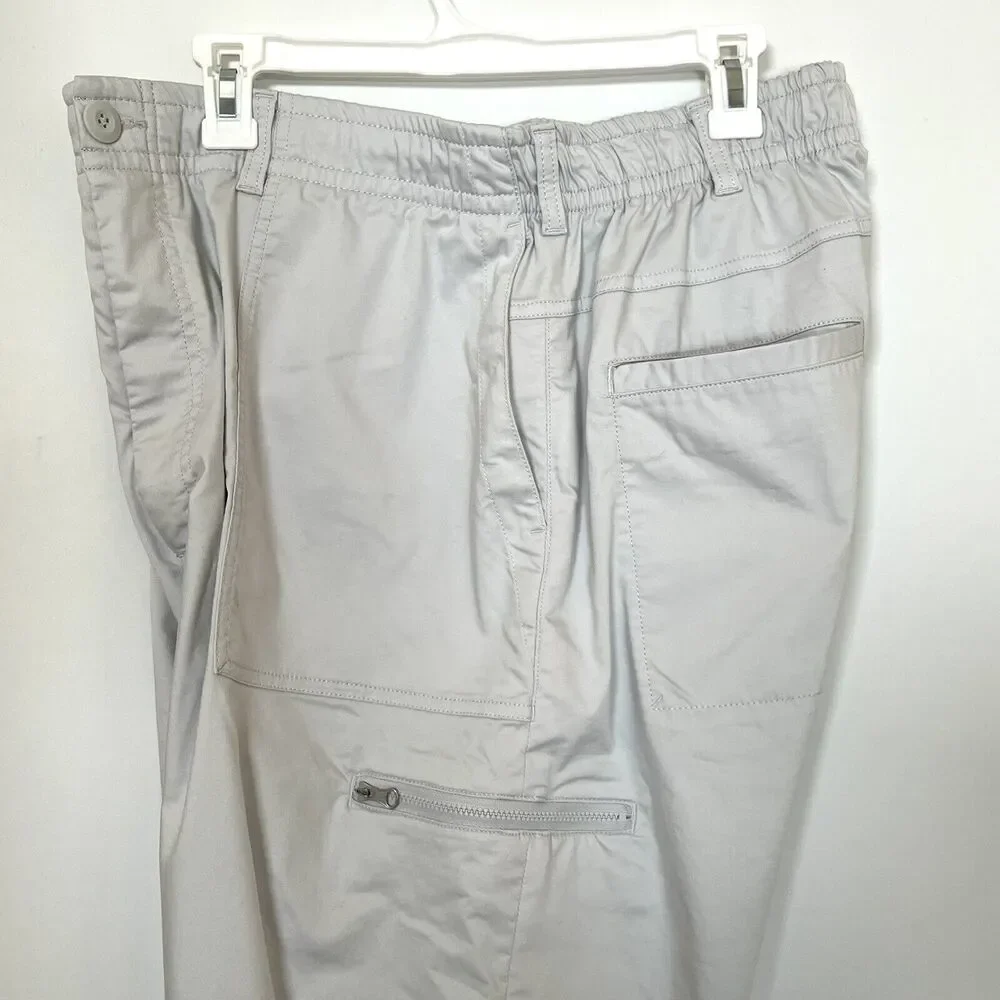 Nike Men's Golf Pants Dri-Fit XL Light Gray Regular Fit Performance Casual EUC